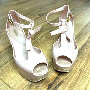 Melisa jelly platform sandals (pool shoes).  Size 5